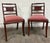 This is a beautiful pair of vintage Willett Furniture solid mahogany dining side chairs in the Regency style with barley...