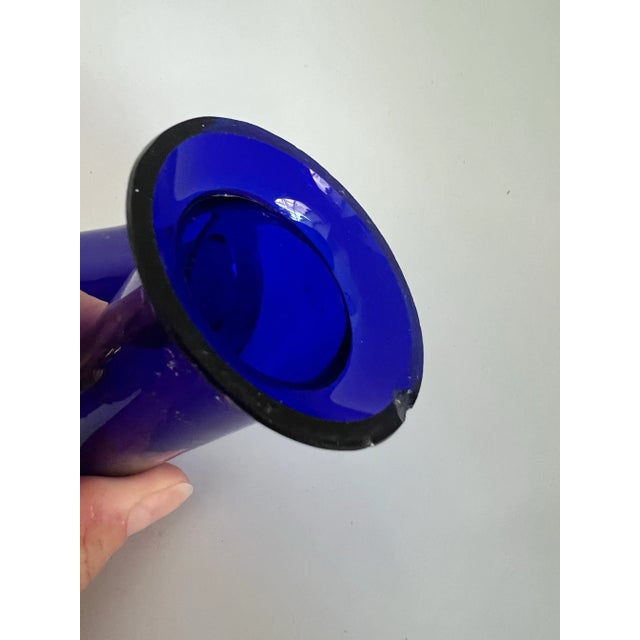 Antique Late 19th Exquisite Louis Philippe French Wall Sconces With Sèvres-Style Cobalt Blue Glass Vases Gilded Ormolu Mounts, a Pair For Sale - Image 11 of 12