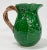Late 20th Century Vintage Majolica Style Leaf Motif Pitcher For Sale - Image 5 of 11