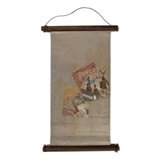 Japanese Ceremonial Silk Wall Tapestry by Renaras For Sale
