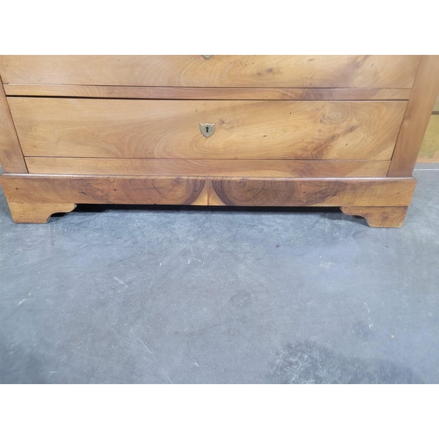Louis Philippe Walnut Chest of Drawers For Sale - Image 5 of 13