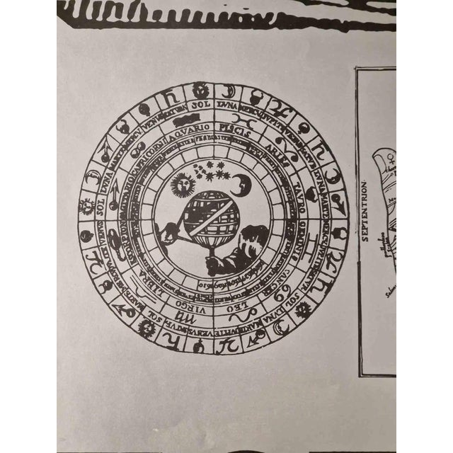 Taurus is a screen print on grey paper realized by sergio barletta. Signed on the lower left margin. In good conditions...