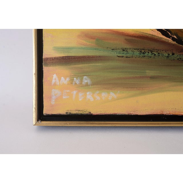 Mid Century Anna Peterson Flower Bowl Still Life Painting For Sale - Image 9 of 10