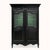 19th Century Black Vitrine Marriage Armoire For Sale - Image 6 of 6