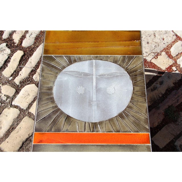 Ceramic Sun Model Coffee Table by Roger Capron, 1960s For Sale - Image 3 of 10