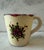 Mediterranean Set of 6 Lamas Pottery Coffee Mugs With Hand Painted Floral Design For Sale - Image 3 of 11