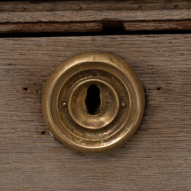 1820s Dutch Oak Bombe Chest Of Drawers For Sale - Image 11 of 18