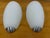 White 1990s Santir Opaline Glass Wall Sconces, Pair For Sale - Image 8 of 12