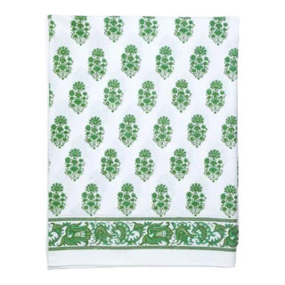 Riya Queen Bed Green Fitted Sheet For Sale