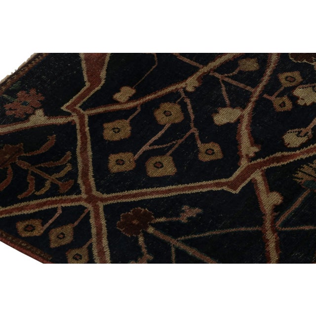 Late 18th Century Antique Persian Rug in Brown With Colorful Geometric Patterns, From Rug & Kilim For Sale - Image 5 of 7