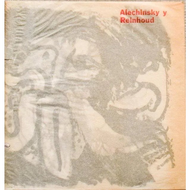 Mid-Century Modern 1964 Alechinsky/Reinhoud 'Alechinsky & Reinhold Dos Artistas Belgas' Gray Book For Sale - Image 3 of 3
