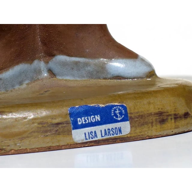 1950s Vintage ABC Girls Dora Pottery Figurine by Lisa Larson For Sale - Image 5 of 8