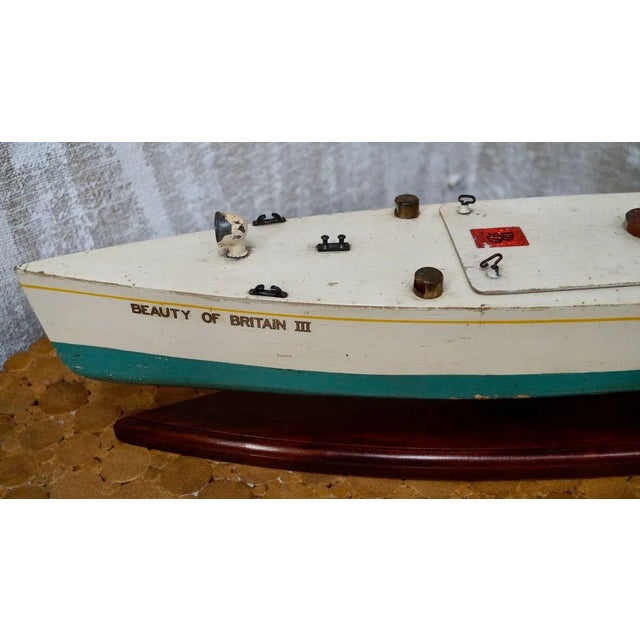 Bassett Lowke Model Motor Boat by Bing British, 1932 For Sale - Image 6 of 14