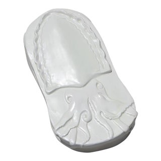 Contemporary Cuttlefish Large Earthenware Box, Portuguese Design Project For Sale