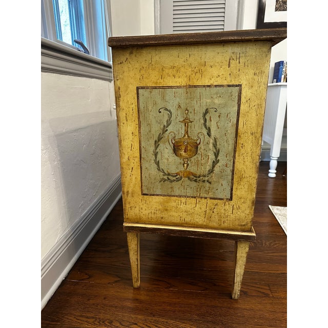 Late 19th Century Painted Louis XVI Style Commode / Italian 30" For Sale - Image 4 of 4