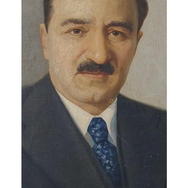 Anastas Mikoyan Portrait Painting, Soviet Socialist Realism Art, 1970s 90-70 For Sale - Image 4 of 6