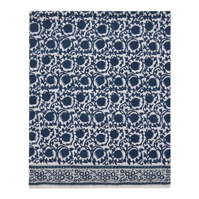 Lotus Twin Blue Fitted Sheet For Sale