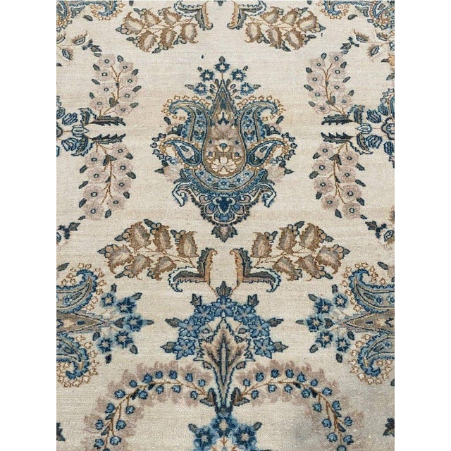 1940s Vintage Old Persian Kerman Area Rug 4x7 For Sale - Image 4 of 12