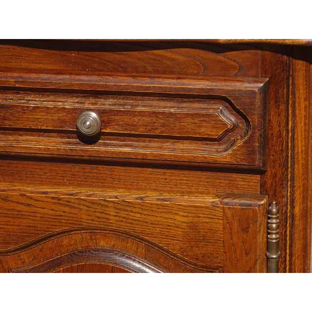 Vintage Rustic Dark Oak Buffet, 1980s For Sale - Image 13 of 18