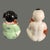 Vintage Pair Asian Hand Painted Porcelain Lucky Children Longevity Feng-Shui Figurines For Sale - Image 4 of 8