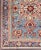 Antique Sivas Fine Rug With Blue Background Wine Border and Intricate Design For Sale - Image 4 of 11