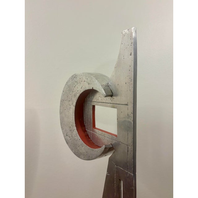 1970s 1977 Signed Aluminum Abstract Sculpture by Beni Winkler For Sale - Image 5 of 11