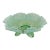 Jefferson Glass Meander Fluted Green Opalescent Candy Dish 3 Foot 4569b For Sale
