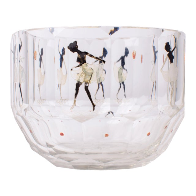 Steinschonau Haida Silhouette Bowl Attr. Adolf Beckert, C.1920 For Sale