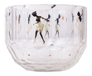 Steinschonau Haida Silhouette Bowl Attr. Adolf Beckert, C.1920