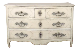 French Painted Serpentine Commode, 1780s
