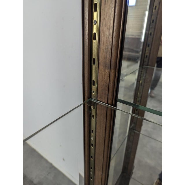 Renaissance Walnut Silverware with Beveled Glass For Sale - Image 5 of 14