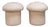 20th Century American Alpaca Mushroom Stools (Set of 2) For Sale