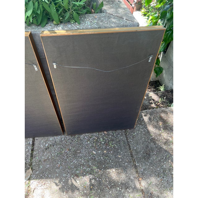 Late 19th Century Chinese Silks Immortal Framed Late Qing Dynasty Antique Foo Lions Ferns Metallic Threads - Set of 2 For Sale In San Francisco - Image 6 of 6