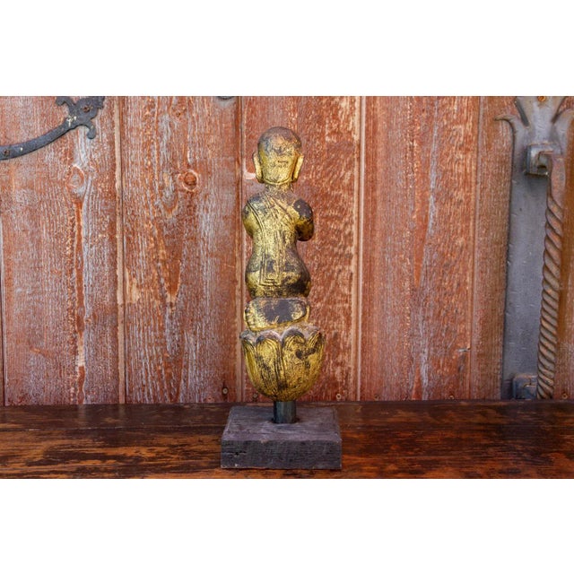 Antique Kneeling Praying Monk For Sale In Los Angeles - Image 6 of 8