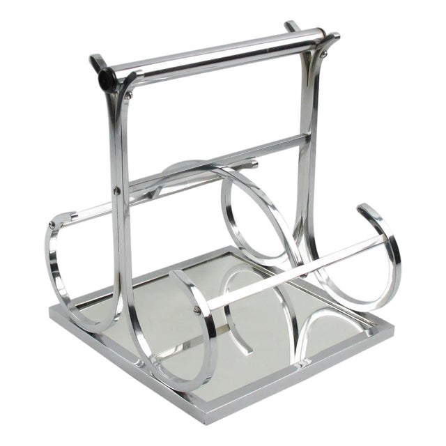 Jacques Adnet Art Deco Barware Bottle Holder Carrier For Sale
