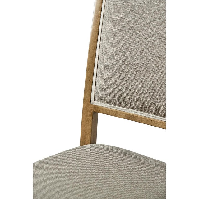 Classic French Style Dining Chairs in Cherry Finish- Set of 2 For Sale - Image 4 of 7