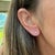 Silver Unisex 14k White Gold 0.44ctw Round Diamond Screw Back Petite Stud Earrings, A Pair For Sale - Image 8 of 8