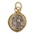 Antique Owl Pendant Trimmed in 18kt Gold For Sale