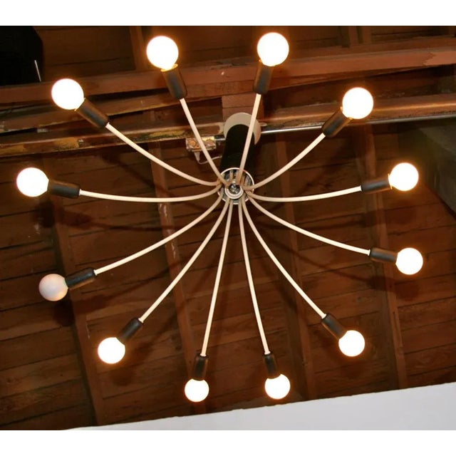 1970s 1970s Esperia Chandelier 12 Light For Sale - Image 5 of 7