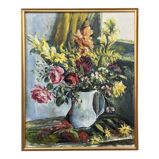 Framed Oil Painting on Canvas by Adrien Dupagne (1889-1980) For Sale