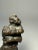 Abstract bronze nude figurative sculpture, artist studio piece or maquette, unsigned. C. 1970. Mounted on a wood plinth base.