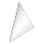 Postmodern Large Size Three Dimensional Triangular Wall Mirror 1980s For Sale