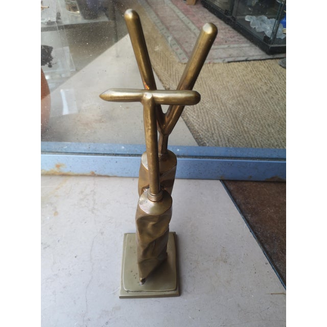 1990s Fernandez Arman, Tubes Sculpture, 1990s, Gold Painted Bronze For Sale - Image 5 of 18