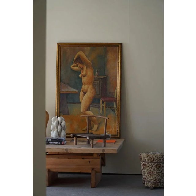 African Wabi Sabi Decorative Object Stool, 1920s For Sale - Image 10 of 11