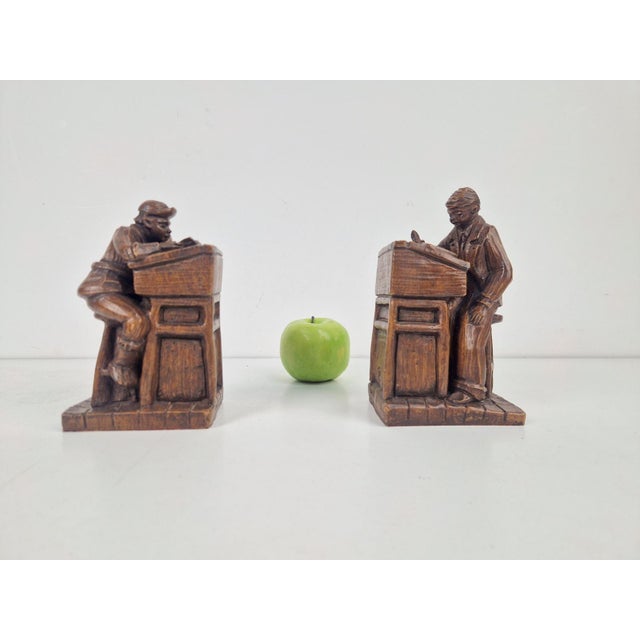 Resin Teacher and Student Bookends from Henzo, 1950s, Set of 2 For Sale - Image 9 of 11