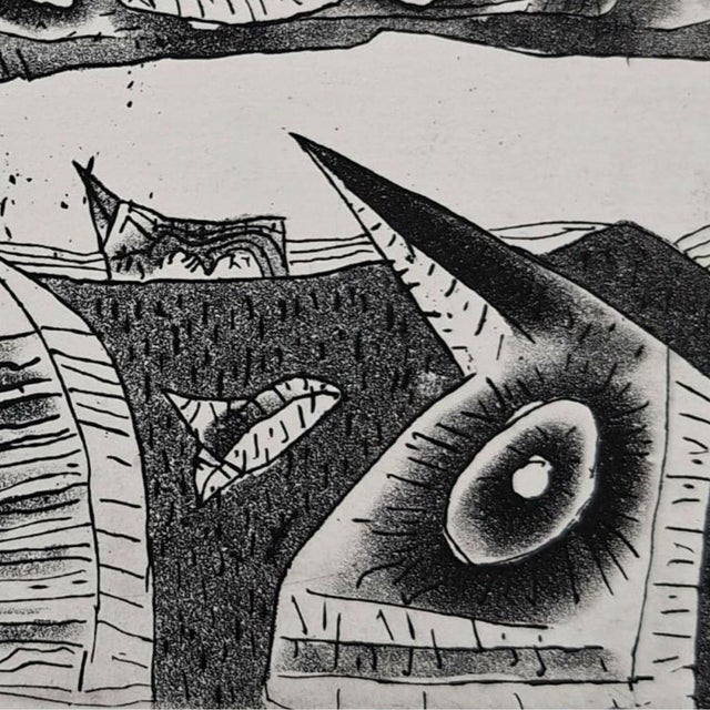 Jerzy Dmitruk, Guardian Angel and His Workmate (The Promised Heaven), 2001, Etching For Sale - Image 4 of 7