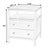 Spritely Home Accent Furniture Mendel 21.25 in. W Rectangular Wood 2 Drawer Narrow Nightstand with Open Shelf, Walnut For Sale - Image 4 of 11