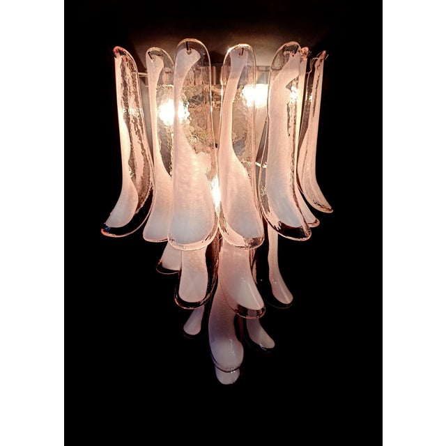 Pink Mid-Century Italian Pink Wall Sconces, 1990s, Set of 4 For Sale - Image 8 of 17