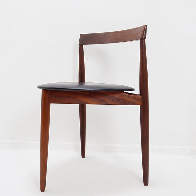 Wood Extendable Teak Dining Table and Chairs by Hans Olsen for Frem Røjle, 1950s, Set of 7 For Sale - Image 7 of 18