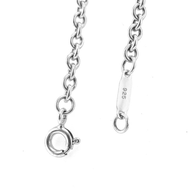 Ladies Tiffany & Co. 925 Sterling Silver Clover Trefoil Key Pendant Necklace For Sale - Image 9 of 9
